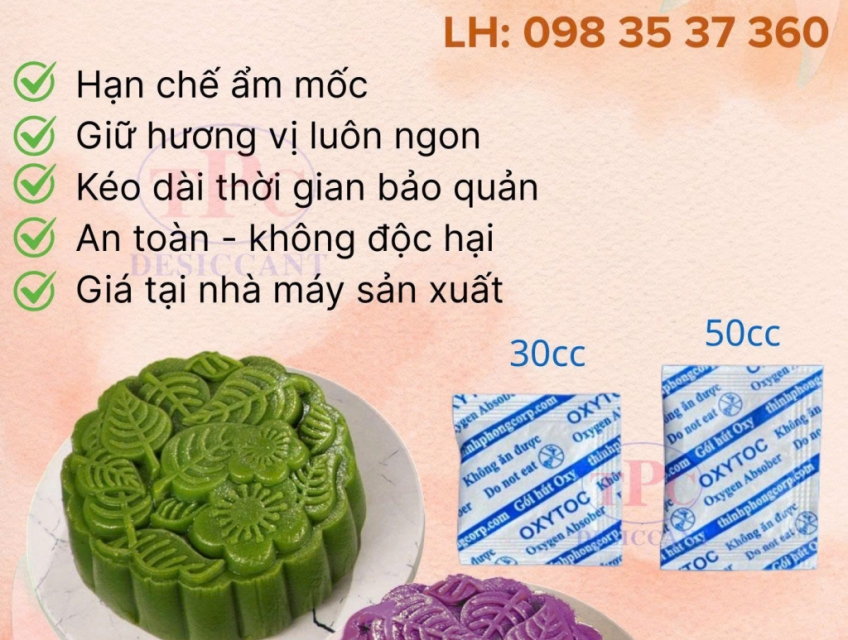 Nhờ Oxytoc Bánh ngon không mốc