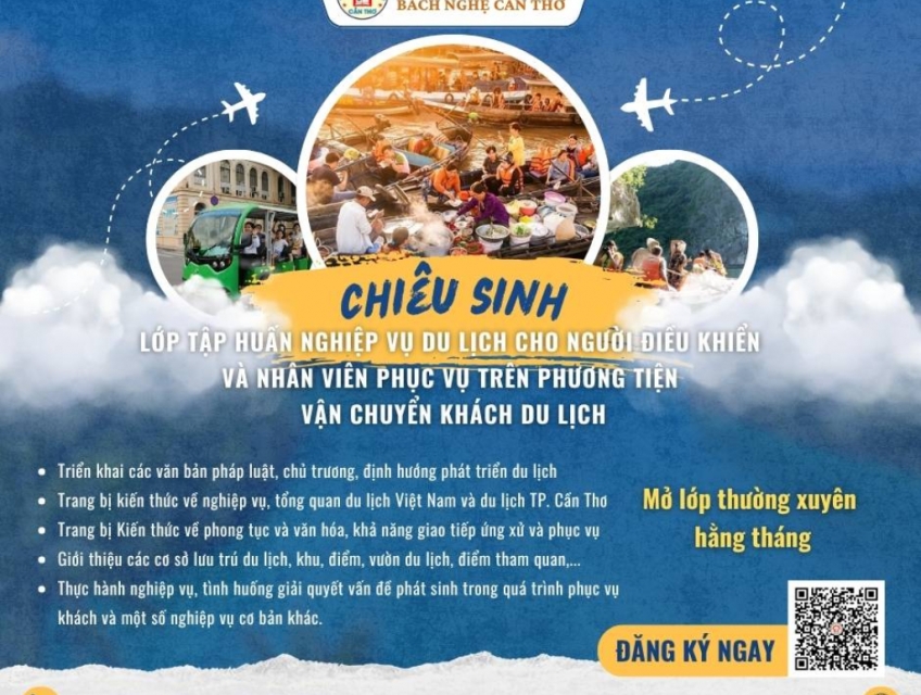 Chiêu sinh lớp tập huấn nghiệp vụ du lịch