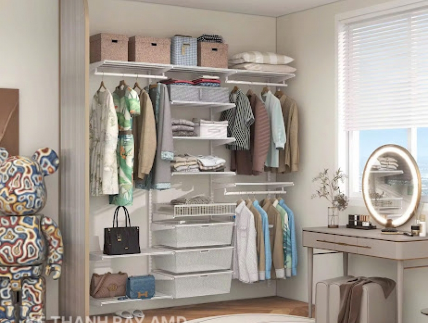 Một bộ kệ tinh gọn – linh hoạt, giúp bạn bắt đầu mỗi ngày chỉn chu