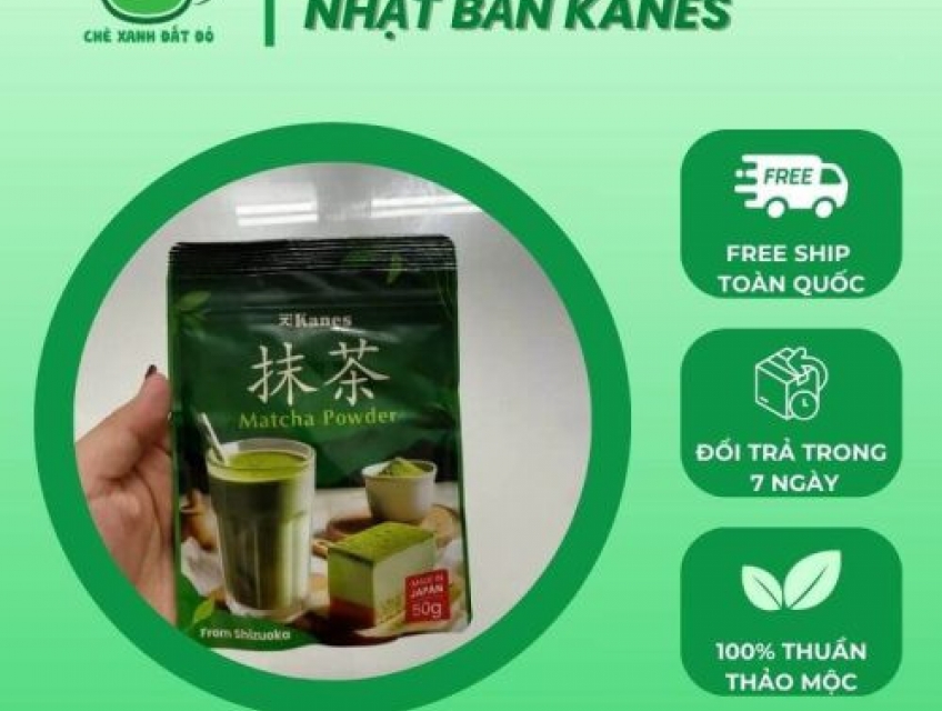 1 Loại Bột Matcha Nhật Bản Kanes 50gram – Chè xanh Đất Đỏ ORDER NHẬT