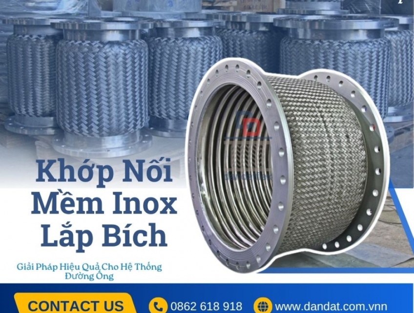 Khớp nối mềm - Flexible hose, khớp nối mềm inox, khớp nối mềm inox chống rung