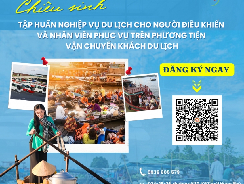 Trường Trung cấp Bách Nghệ Cần Thơ chiêu sinh lớp tập huấn du lịch