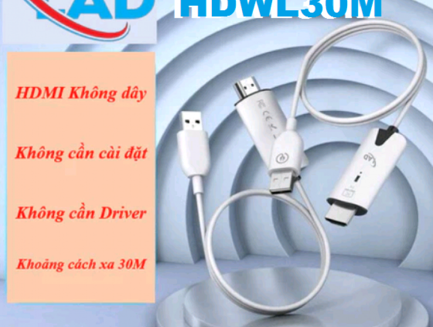 Bộ HDMI không dây HDWL30M LAD thu phát hình ảnh âm thanh rất ổn định