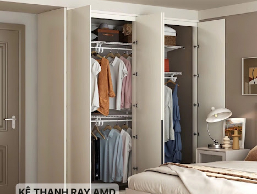 ✅ Bộ kệ quần áo AMD – Giải pháp dành cho không gian sống hiện đại