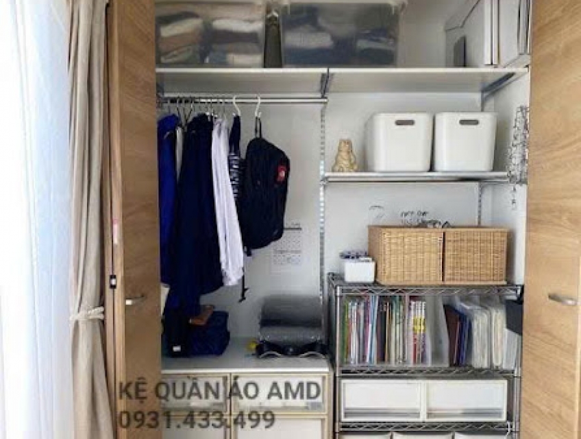 Bộ kệ quần áo AMD – Nhìn là biết mặc gì, về là chẳng phải dọn gì