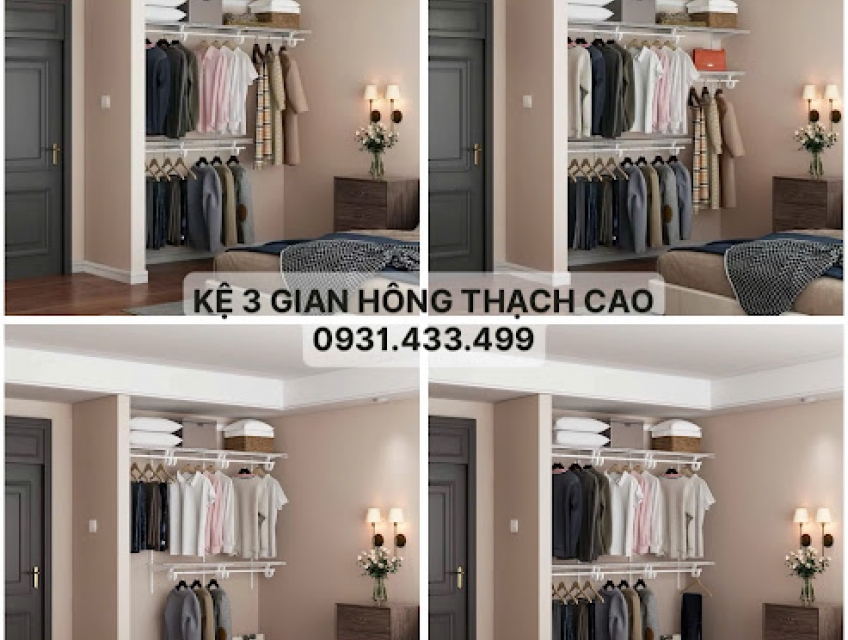 BỘ KỆ QUẦN ÁO AMD – GIẢI PHÁP CHO CĂN PHÒNG THÊM TINH GỌN