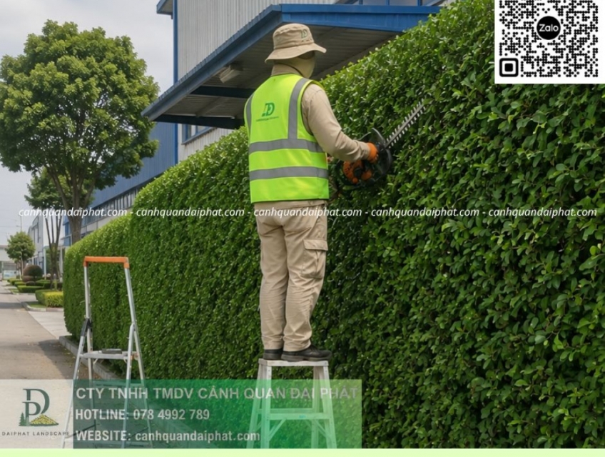DỊCH VỤ CHĂM SÓC CẢNH QUAN – CẮT CỎ – TỈA CÂY KCN SÓNG THẦN 1, 2, 3