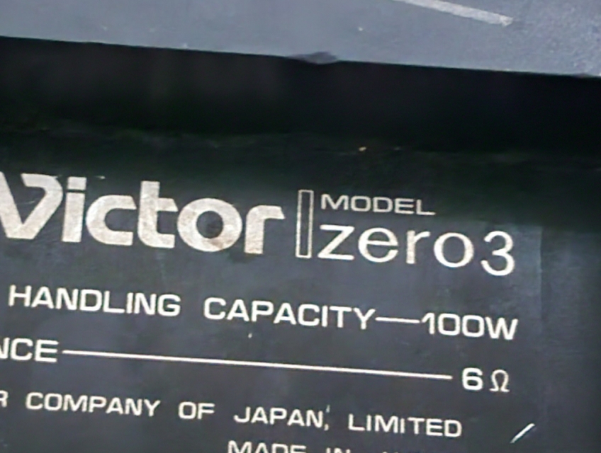 Loa Victor Zero 3 , bass 25cm , treble điện