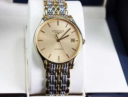 Longines Lyre Nam L4.760.2.32.7 Automatic dây thép Demi Vàng Size 35mm