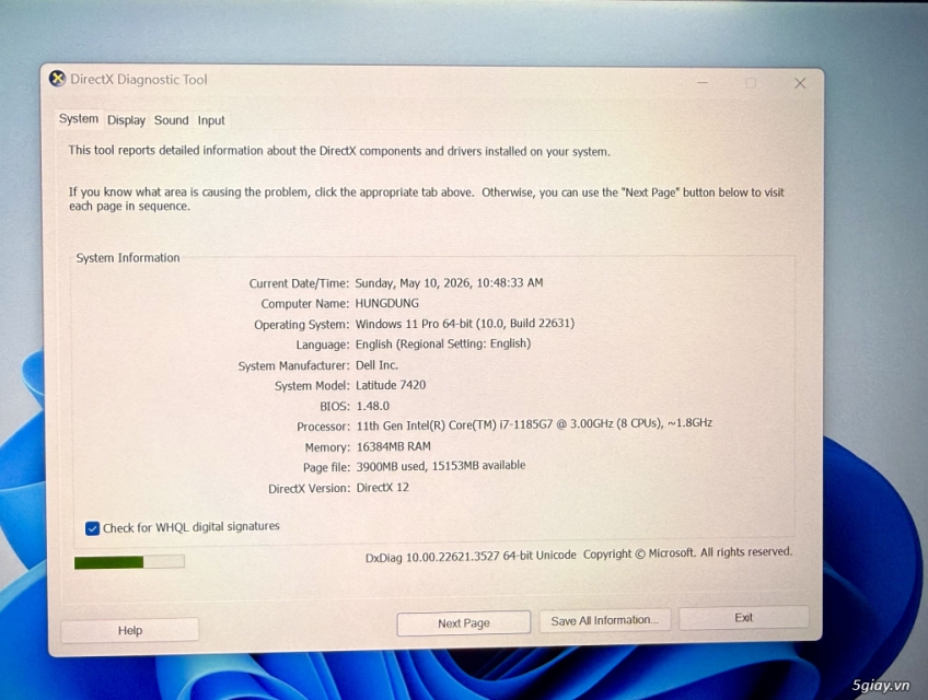 Dell Latitude 7420 - Core i7 1185G7 - 1.2 Kg thôi