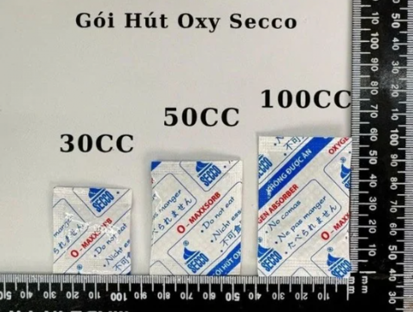 gói hút ẩm oxy bảo quản bánh trung thu