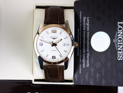 Longines Conquest L2.785.5.76.3 Automatic Vàng Hồng Khối 18k Size 40mm