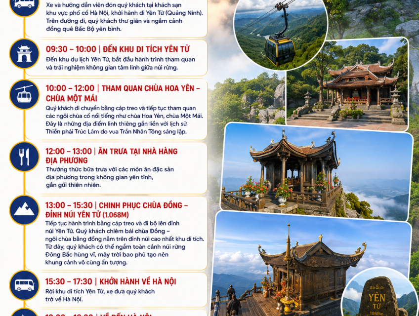 TOUR YÊN TỬ 1 NGÀY CÙNG GO VIỆTNAM TRIP