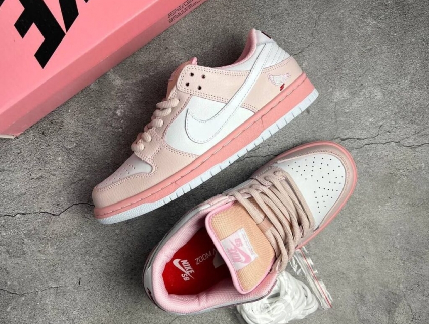 Nike SB Hồng Sneaker Trượt Ván Nổi Bật Cá Tính