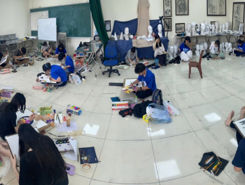 Lớp Học Vẽ luyện thi Đại Học Kiến trúc Mỹ thuật