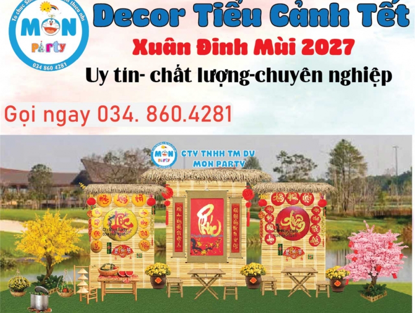 Cho thuê tiểu cảnh trang trí Tết Đinh Mùi 2027