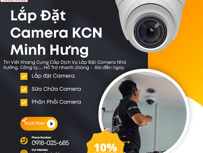 Lắp Camera KCN Minh Hưng  – 0918.025.685