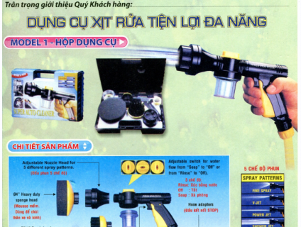 Dụng cụ xịt rửa đa năng
