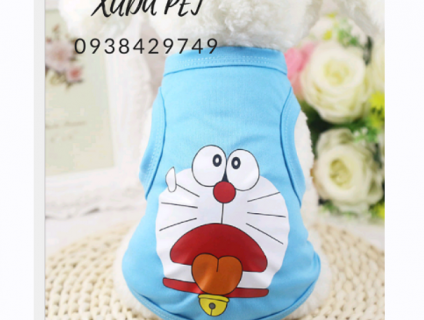 ÁO THUN 3 LỖ CHÓ MÈO HÌNH DOREMON CỰC CUTE