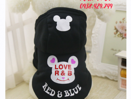 ÁO THUN NÓN HÌNH MICKEY R&B CHÓ MÈO