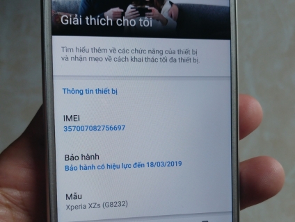 Bán nhanh Sony xperia XZs mới đẹp còn bảo hành lâu