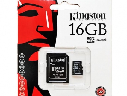Micro SDHC Kingston Class 10 - 16GB