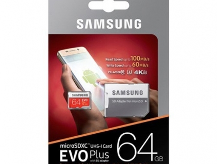 Thẻ Nhớ MicroSDXC Samsung EVO Plus U3 64GB (New 2017)