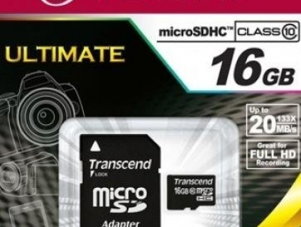 THẺ NHỚ Micro SDHC Transcend Class 10 - 16GB
