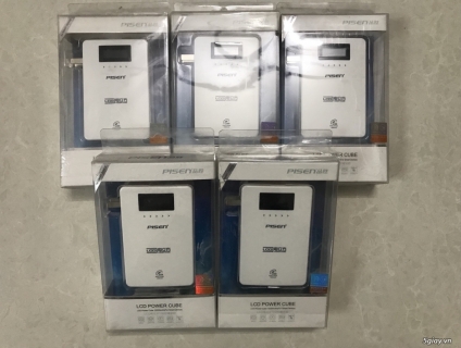 Pisen LCD Power Cube - Pin sạc dự phòng / 10000mAh (Trắng)