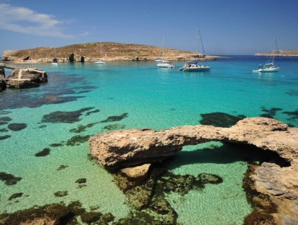 Cảnh biển đẹp lung linh ở Malta