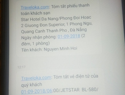 Cần thanh lý lại 2 vé máy bay khứ hồi: Sài Gòn -Đà Nẵng đi 1/9,về 3/9.