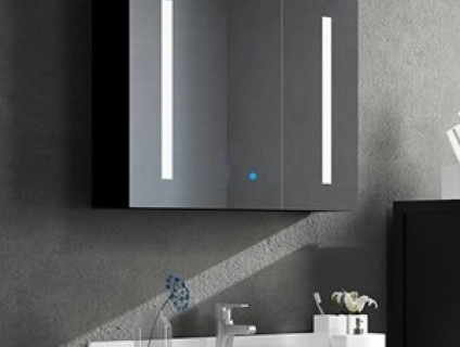 Tủ gương nhà tắm cảm ứng hiện đại.