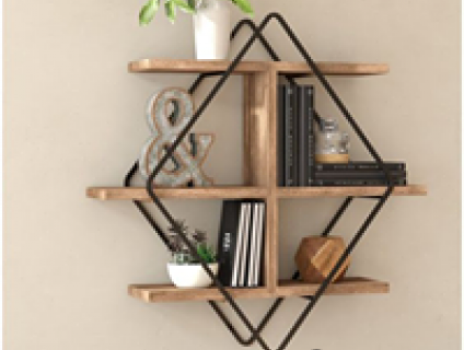 Sự tiện lợi của kệ gỗ trang trí phòng khách.