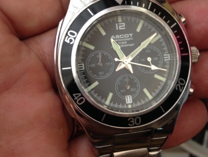 Đồng hồ  ASCOT chronograph quartz, hàng Mỹ chính hãng