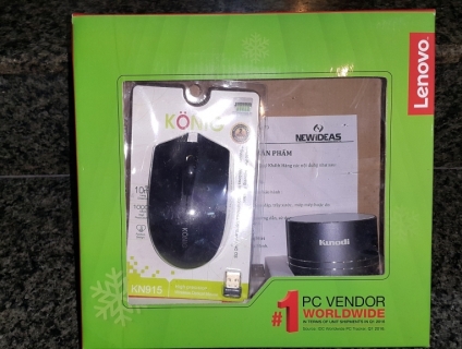 Bộ quà tặng laptop Lenovo Chuột + loa bluetooth mới 100% End: 23h 19/07/19