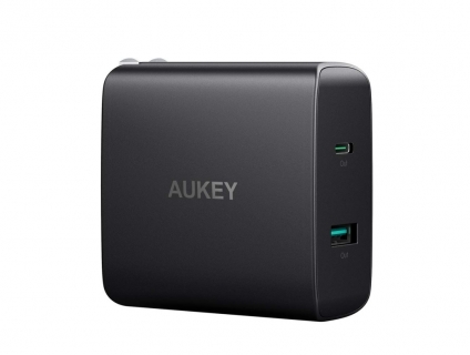 Sạc Aukey 2 cổng sạc USB-C có Power Delivery 3.0