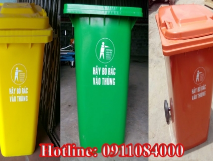 Sỉ lẻ thùng rác công cộng 240 lít tại Bạc Liêu - Call: 0911.084.000 Ms Ngọc