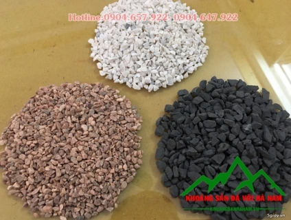 Cung cấp đá hạt trắng, đá hạt đen trong sản xuất gạch terrazzo