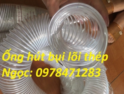 Tổng kho ống hút bụi lõi thép, ống gió bụi trắng giá siêu rẻ