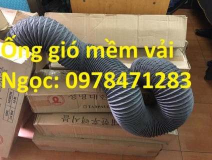 Ống gió mềm vải, ống gió vải, ống vải Tarpaulin D300 thông gió.