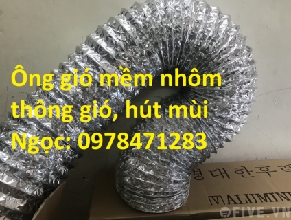 Ống gió mềm nhôm, ống gió nhôm, ống bạc phi 75 giá siêu rẻ