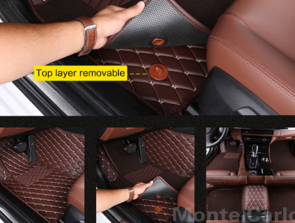 Thảm Lót Sàn Ô Tô Da 5D 6D Carbon Cao Cấp