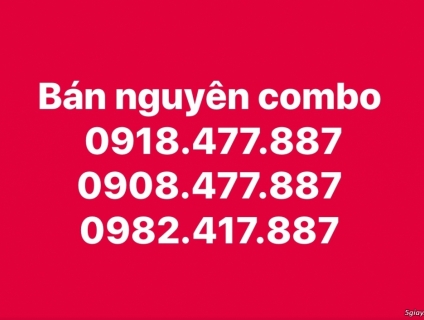 Sim số đẹp 0908.477.887 - 0918.477.887- 0982.417.887, 10tr/3 sim
