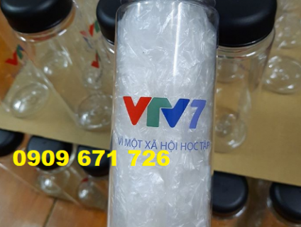 Địa chỉ in bình nước, in logo chai nước thủy tinh 500ml giá rẻ