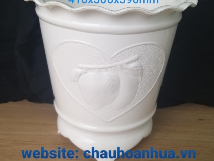 Chậu nhựa hình trái đào Việt Nhật – Chậu Đào 4 tấc 1 Việt Nhật