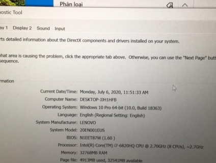 Lenovo thinkpad p50 còn bh cửa hàng 11 tháng i7 6820 32gb ram ssd256