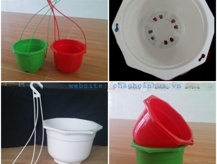 Chậu nhựa treo bát giác Việt Nhật