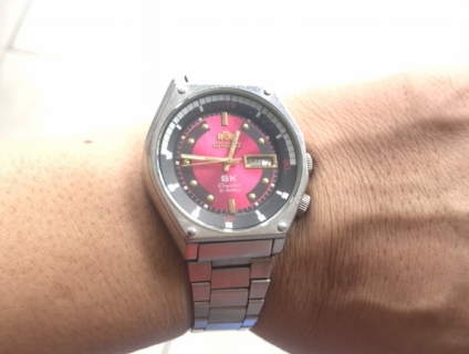 Đồng hồ Orient. Mặt cánh sen hồng