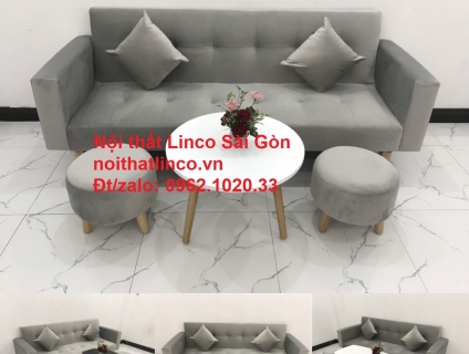 Bộ ghế sofa giường nằm 2m giá rẻ|sopha phòng khách đẹp|salong Linco SG