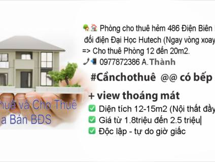 Nhà trọ giá rẻ Quận Bình Thạnh TP HCM